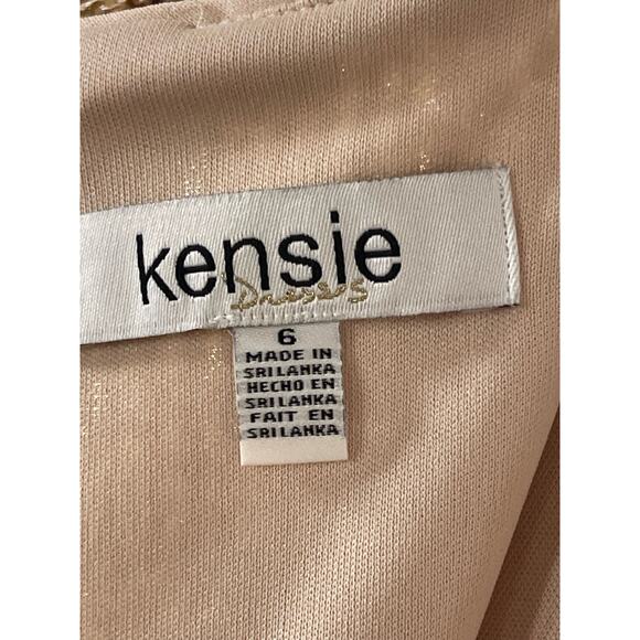 New kensie Women's Sequin Mesh Blouson Sleeve Dress Size 6 - Picture 12 of 13